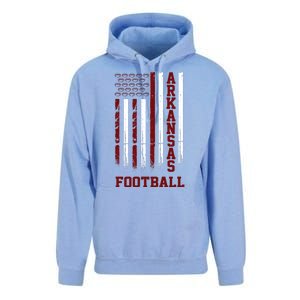 Arkansas Football Fan American Flag Unisex Surf Hoodie