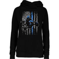 American Flag Four Wheeler Quad Men ATV Riding Gift Womens Funnel Neck Pullover Hood