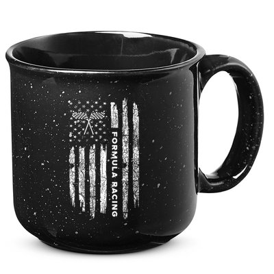 American Flag Formula Racing 15oz Campfire Ceramic Mug