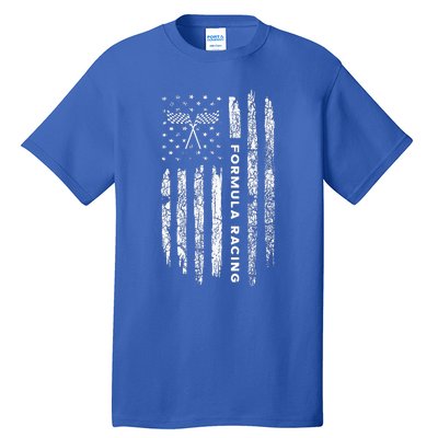 American Flag Formula Racing Tall T-Shirt