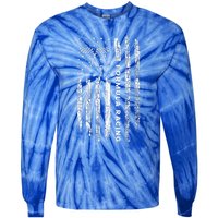 American Flag Formula Racing Tie-Dye Long Sleeve Shirt