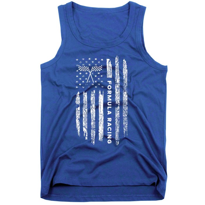 American Flag Formula Racing Tank Top