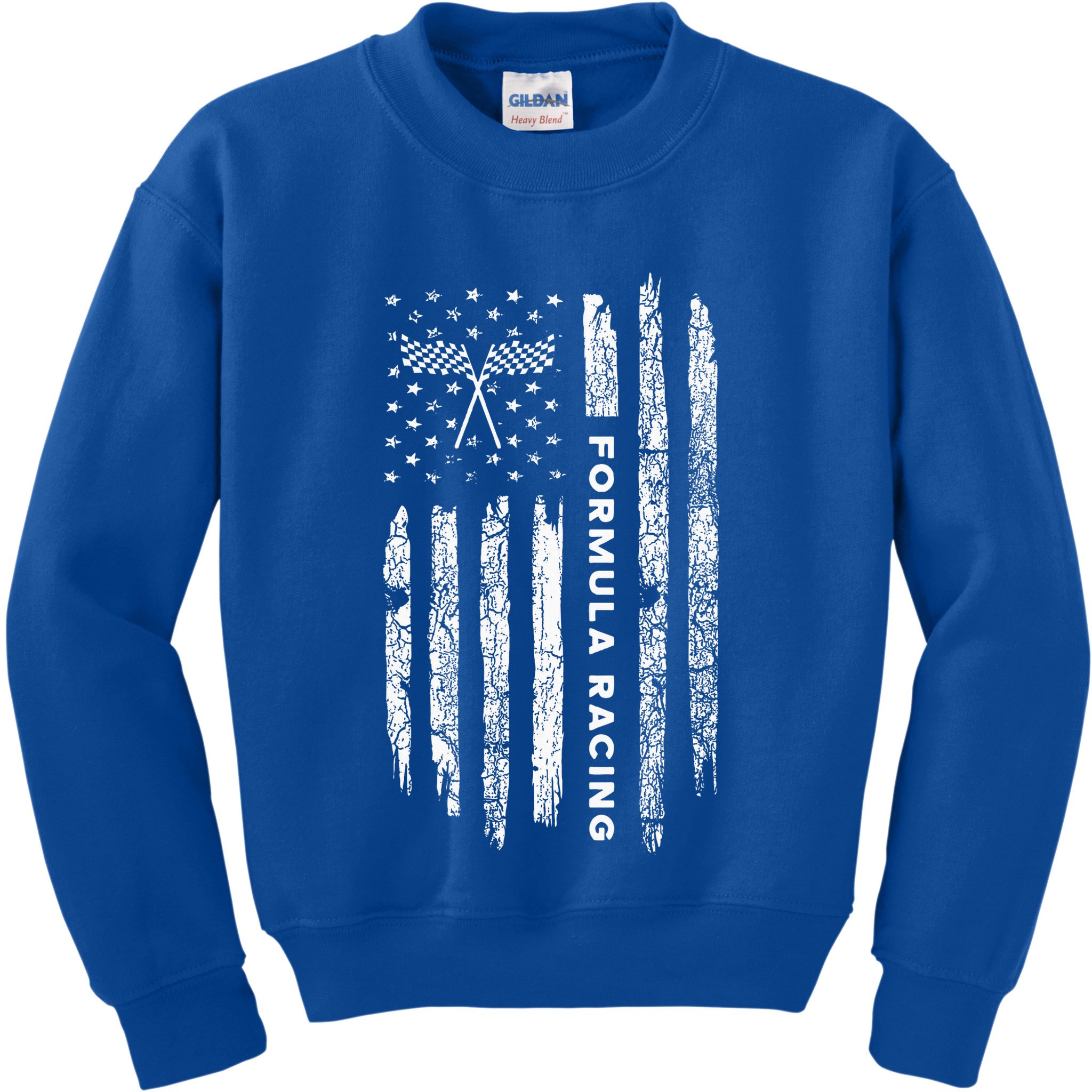 American Flag Formula Racing Kids Sweatshirt