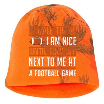 American Fantasy Football Slogan Graphic Kati - Camo Knit Beanie