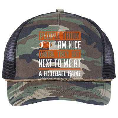 American Fantasy Football Slogan Graphic Retro Rope Trucker Hat Cap