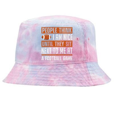 American Fantasy Football Slogan Graphic Tie-Dyed Bucket Hat