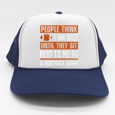 American Fantasy Football Slogan Graphic Trucker Hat