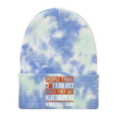 American Fantasy Football Slogan Graphic Tie Dye 12in Knit Beanie