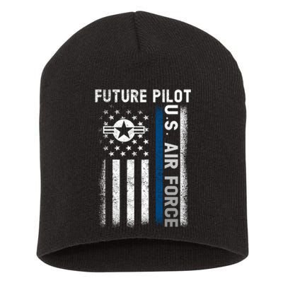 Air Force Future Pilot 4th Of July Short Acrylic Beanie