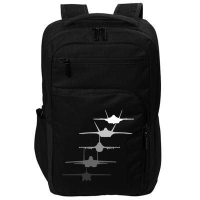 Air Force Fighter Jets F-4 F-111 F-15 F-16 F-22 F-35 Impact Tech Backpack