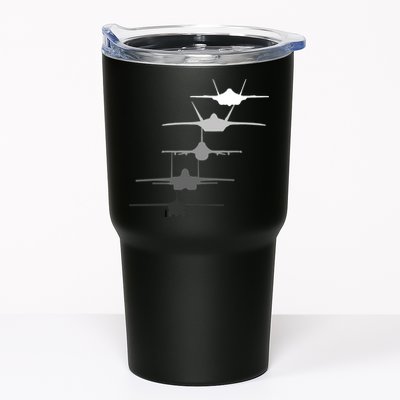 Air Force Fighter Jets F-4 F-111 F-15 F-16 F-22 F-35 Tumbler
