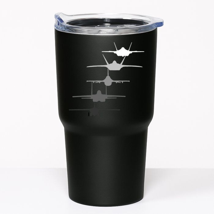 Air Force Fighter Jets F-4 F-111 F-15 F-16 F-22 F-35 Tumbler