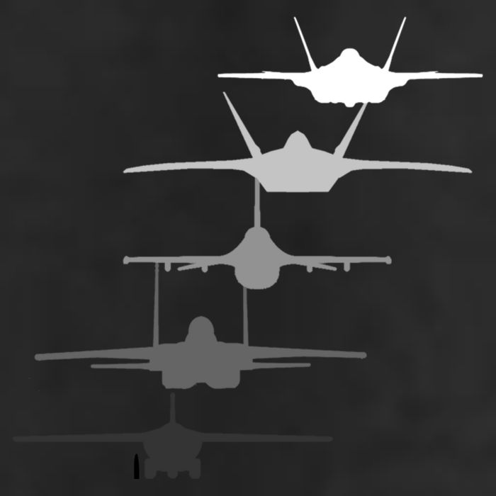 Air Force Fighter Jets F-4 F-111 F-15 F-16 F-22 F-35 Tumbler