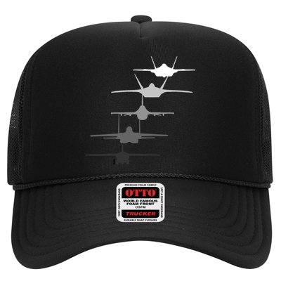 Air Force Fighter Jets F-4 F-111 F-15 F-16 F-22 F-35 Trucker Hat