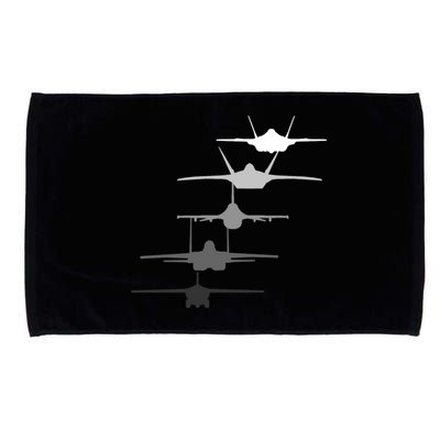 Air Force Fighter Jets F-4 F-111 F-15 F-16 F-22 F-35 Microfiber Hand Towel