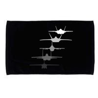 Air Force Fighter Jets F-4 F-111 F-15 F-16 F-22 F-35 Microfiber Hand Towel