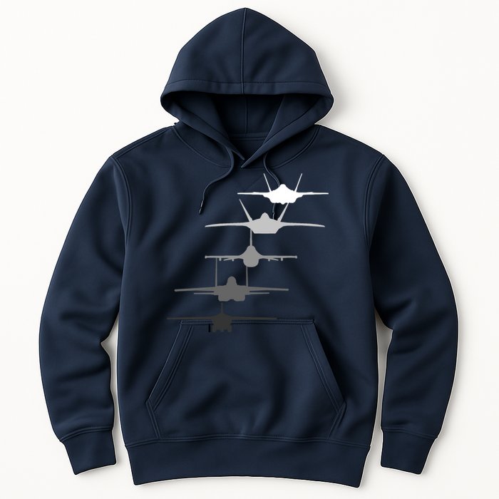 Air Force Fighter Jets F-4 F-111 F-15 F-16 F-22 F-35 Hoodie