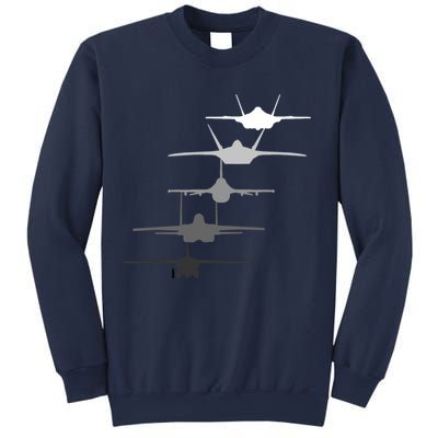 Air Force Fighter Jets F-4 F-111 F-15 F-16 F-22 F-35 Sweatshirt