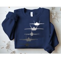 Air Force Fighter Jets F-4 F-111 F-15 F-16 F-22 F-35 Sweatshirt