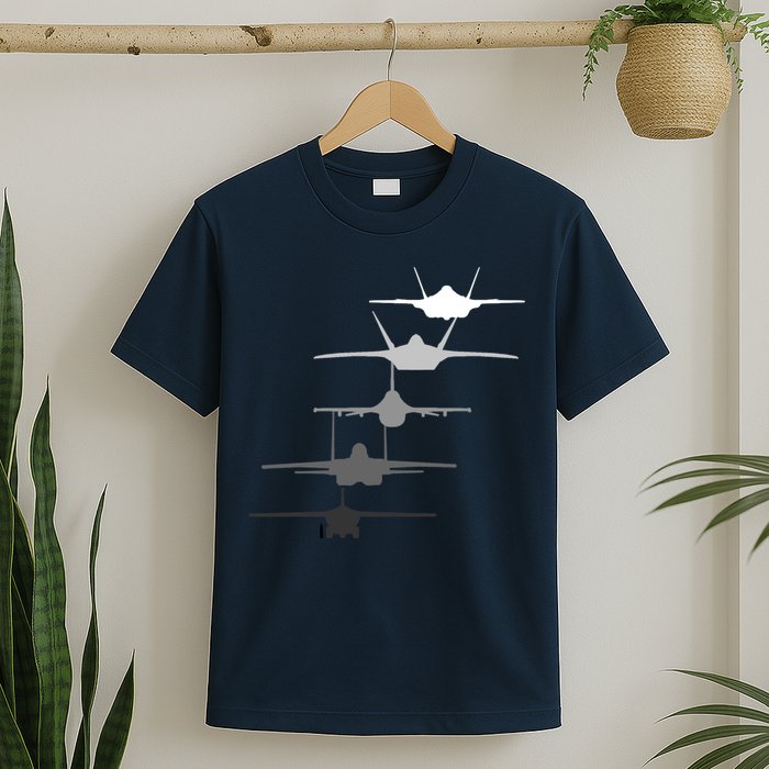 Air Force Fighter Jets F-4 F-111 F-15 F-16 F-22 F-35 T-Shirt