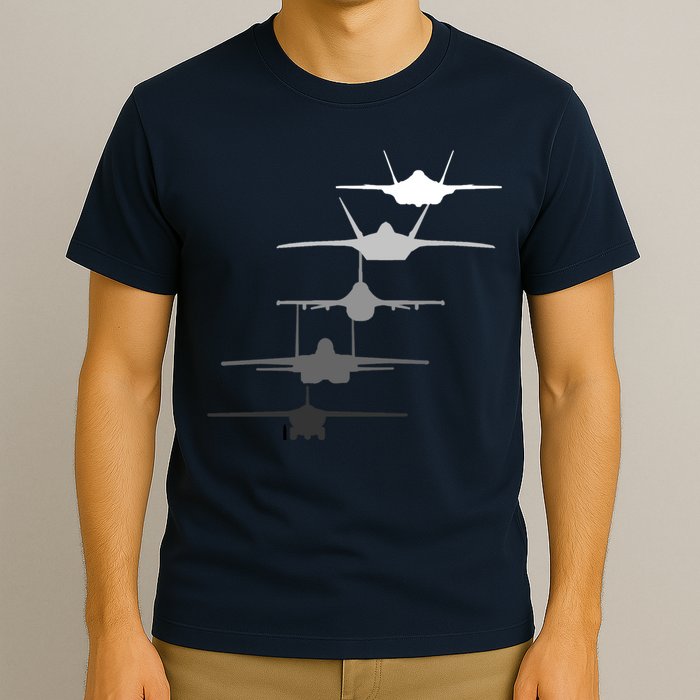 Air Force Fighter Jets F-4 F-111 F-15 F-16 F-22 F-35 T-Shirt