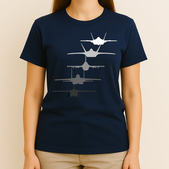 Air Force Fighter Jets F-4 F-111 F-15 F-16 F-22 F-35 T-Shirt