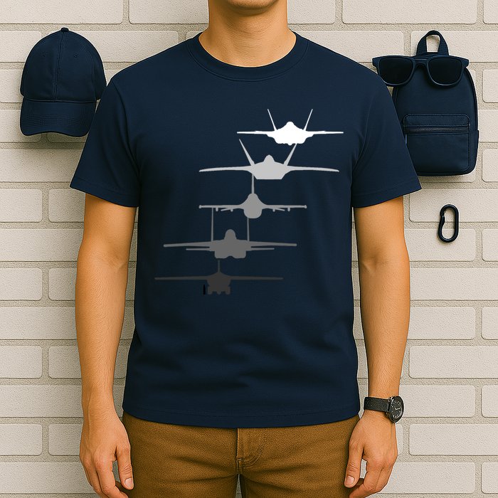 Air Force Fighter Jets F-4 F-111 F-15 F-16 F-22 F-35 T-Shirt