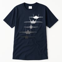 Air Force Fighter Jets F-4 F-111 F-15 F-16 F-22 F-35 Tall T-Shirt