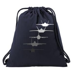 Air Force Fighter Jets F-4 F-111 F-15 F-16 F-22 F-35 Drawstring Bag