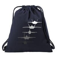Air Force Fighter Jets F-4 F-111 F-15 F-16 F-22 F-35 Drawstring Bag