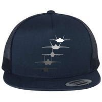 Air Force Fighter Jets F-4 F-111 F-15 F-16 F-22 F-35 Flat Bill Trucker Hat