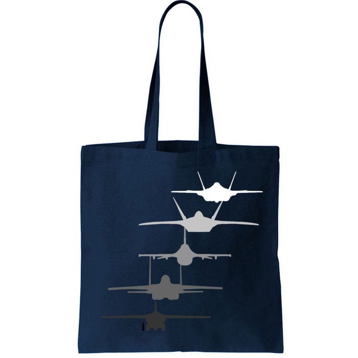 Air Force Fighter Jets F-4 F-111 F-15 F-16 F-22 F-35 Bag