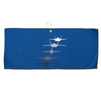 Air Force Fighter Jets F-4 F-111 F-15 F-16 F-22 F-35 Large Microfiber Waffle Golf Towel