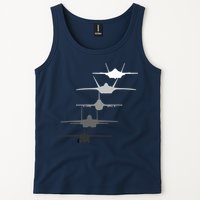 Air Force Fighter Jets F-4 F-111 F-15 F-16 F-22 F-35 Tank Top