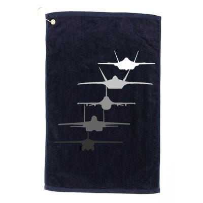 Air Force Fighter Jets F-4 F-111 F-15 F-16 F-22 F-35 Golf Towel