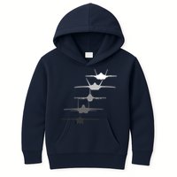 Air Force Fighter Jets F-4 F-111 F-15 F-16 F-22 F-35 Kids Hoodie