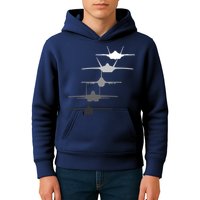 Air Force Fighter Jets F-4 F-111 F-15 F-16 F-22 F-35 Kids Hoodie