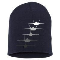 Air Force Fighter Jets F-4 F-111 F-15 F-16 F-22 F-35 Short Acrylic Beanie