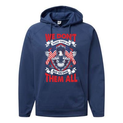 American Flag Freedom Love For Your Country Patriotism Cute Gift Performance Fleece Hoodie