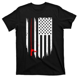 American Flag Fishing Apparel funny Fishing T-Shirt