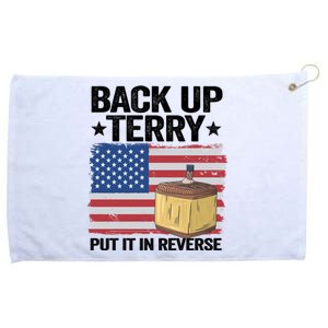 American Flag Firework Back Up Terry Put It In Reverse Terry Cool Gift Grommeted Golf Towel