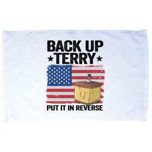 American Flag Firework Back Up Terry Put It In Reverse Terry Cool Gift Microfiber Hand Towel