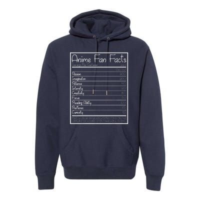 Anime Fan Facts Funny Premium Hoodie