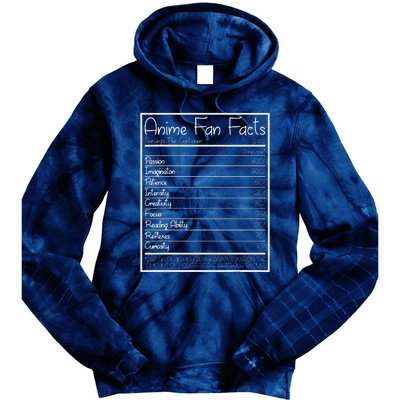 Anime Fan Facts Funny Tie Dye Hoodie