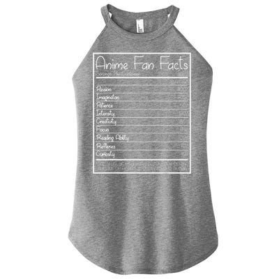 Anime Fan Facts Funny Women's Perfect Tri Rocker Tank