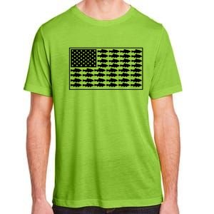 American Flag Fishes Gift Adult ChromaSoft Performance T-Shirt