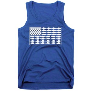 American Flag Fishes Gift Tank Top