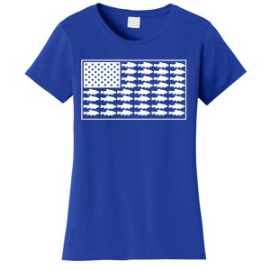 American Flag Fishes Gift Women's T-Shirt