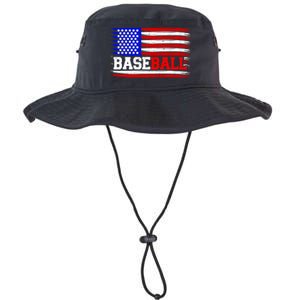 American Flag Funny Baseball Softball Mama Papa Gift Legacy Cool Fit Booney Bucket Hat