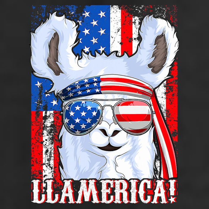 American Flag Funny 4th Of July Llamerica 11oz C Handle Ceramic Mug